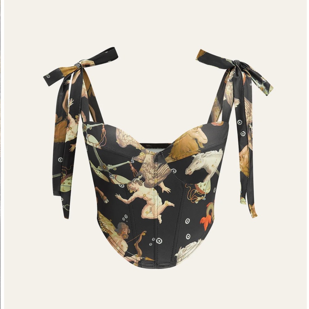 Black Printed Women's Top